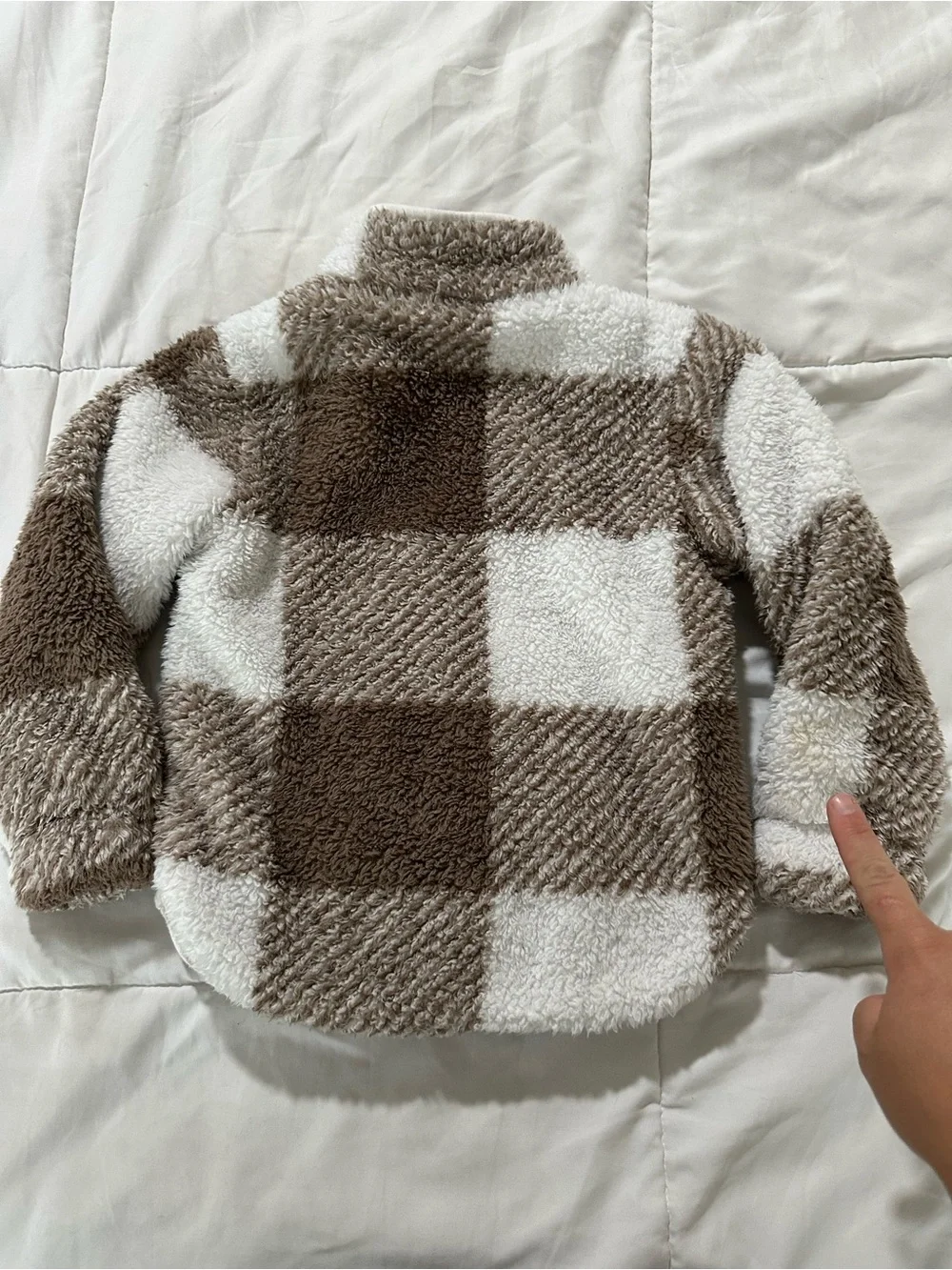 Little Bipsy Cream & Tan Sherpa-pull over